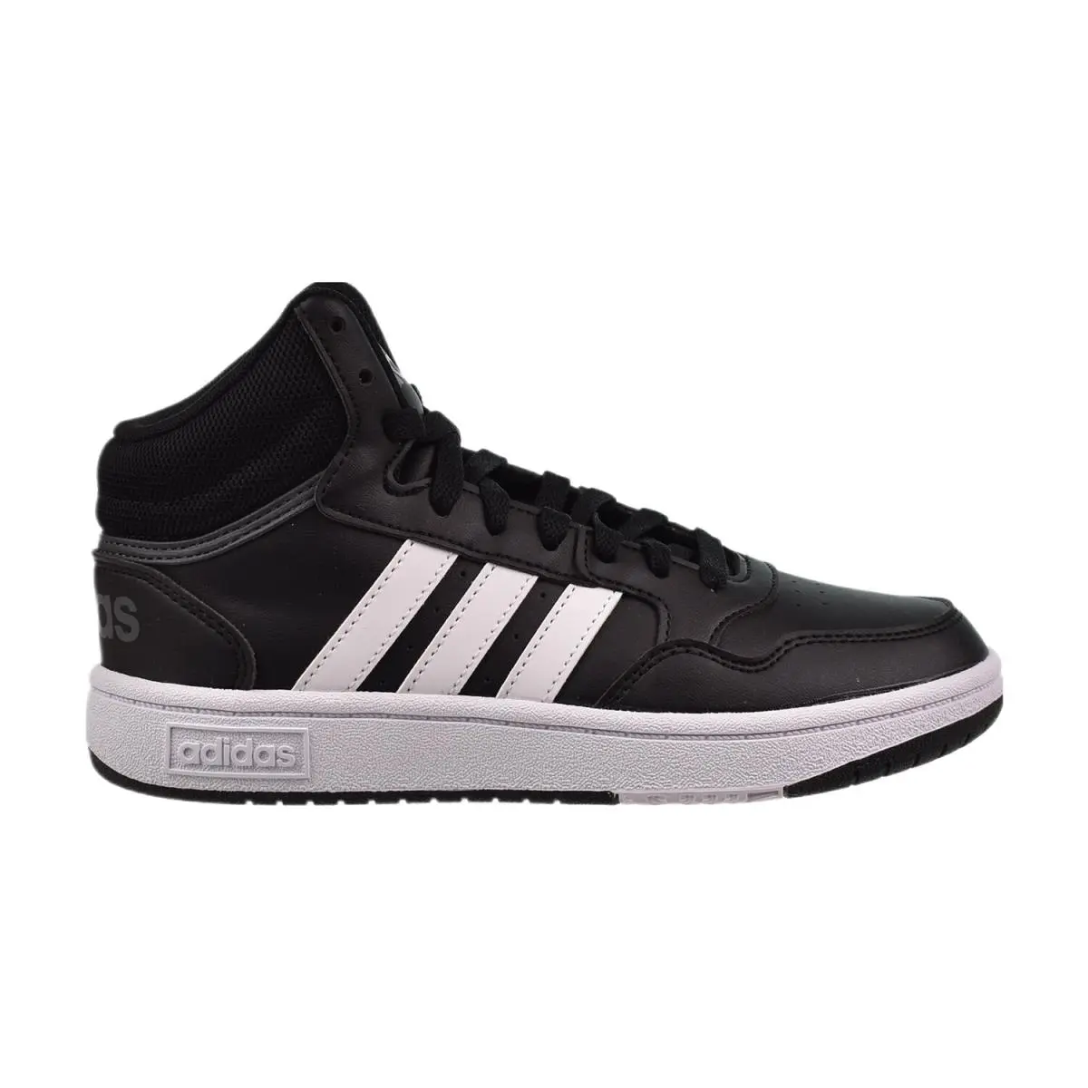 Adidas Hoops 3.0 Mid Kids` Shoes Core Black-cloud White GW0402