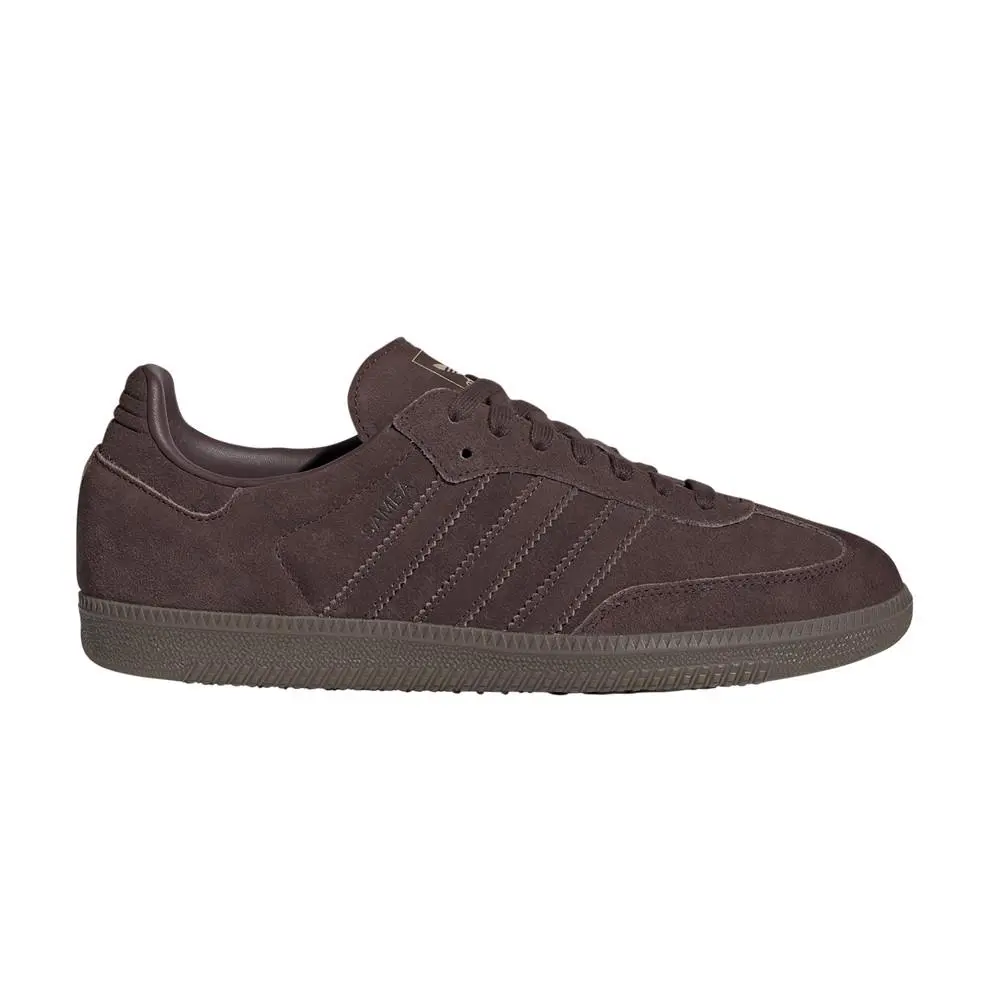 Adidas Samba Og Lace Up Mens Brown Sneakers Casual Shoes JI3211