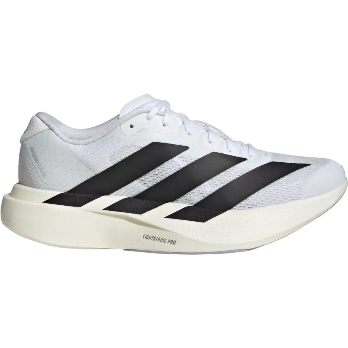 Adidas Womens Adizero Evo Low Top Sneakers - Ftwwht / Cblack / Ftwwht - White/Black/White