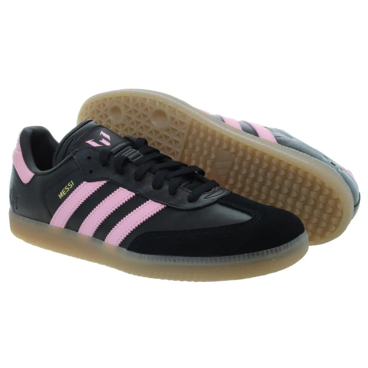 Adidas shoes - Adidas Samba Messi - Samba Messi - JP7845 - Core Black, Gold Metallic, Gum, Pink 6