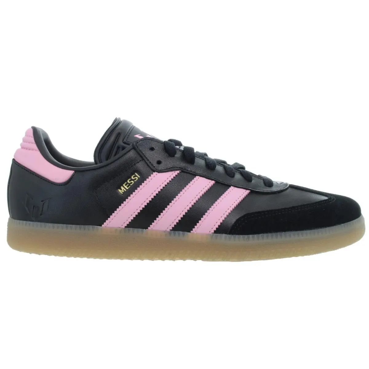 Adidas shoes - Adidas Samba Messi - Samba Messi - JP7845 - Core Black, Gold Metallic, Gum, Pink 13