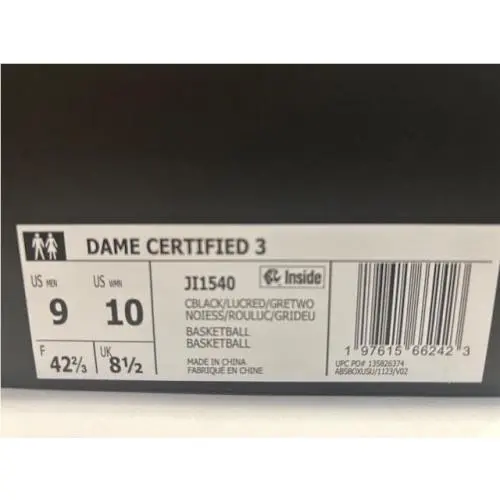 Adidas shoes - adidas Dame Certified - Dame Certified - JI1540 - Gray 22