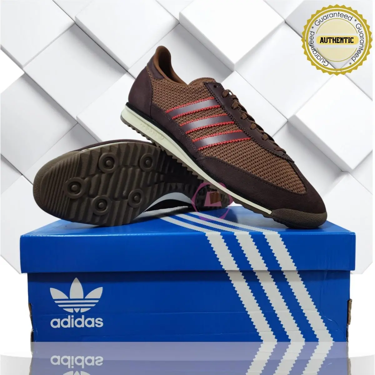 Adidas Wmns SL72 OG Preloved Brown Red Suede Mesh Retro JI0191 Size 7-11