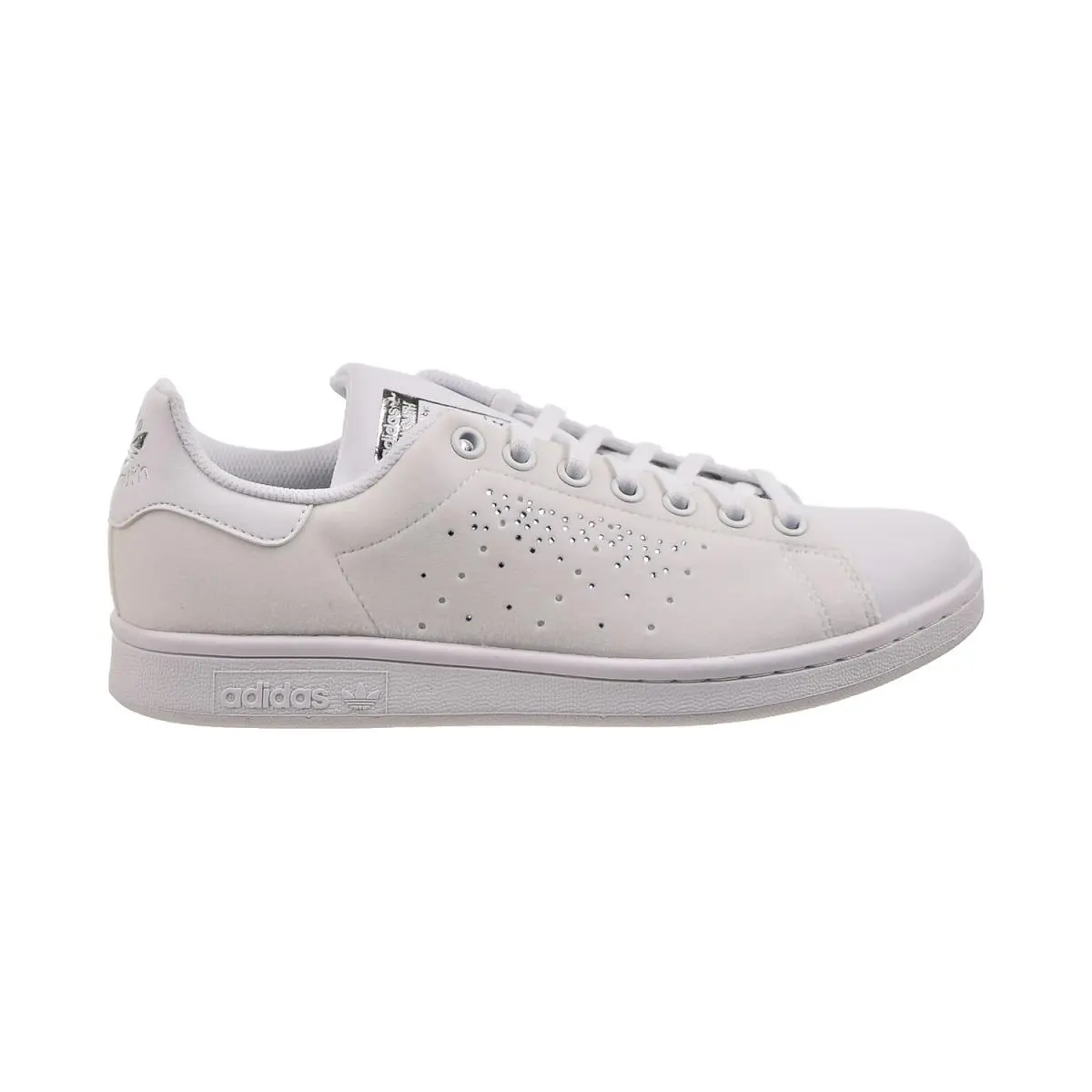 Adidas Stan Smith Big Kids` Shoes Cloud White-silver Metallic GZ7387