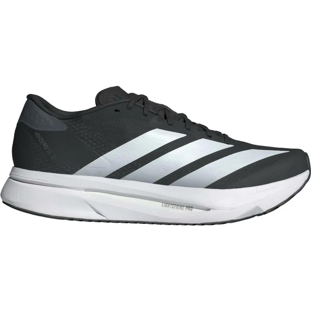 Adidas Mens Adizero Sl2 Low Top Sneakers - Cblack / Ftwwht / Grefiv