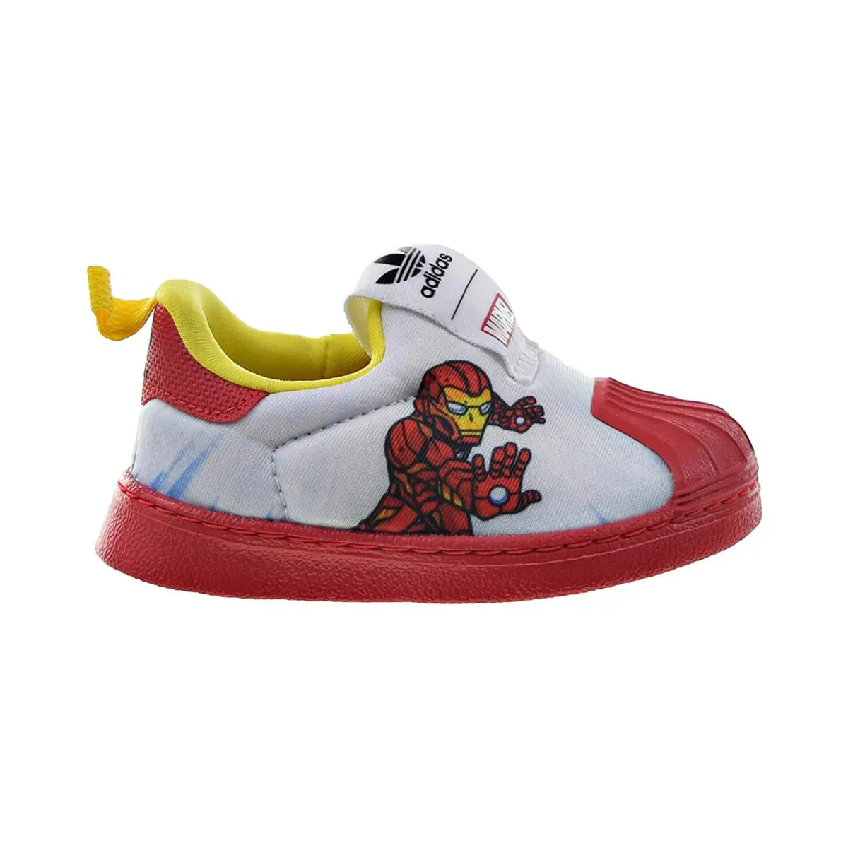 Adidas Superstar 360 I Marvel Iron Man Slip-on Toddlers` Shoes White FX4883