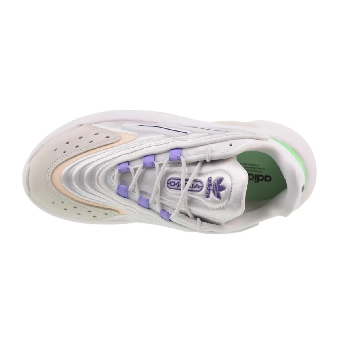 Adidas shoes - gw3065 - gw3065 - Cloud White-Dark Purple-Beam Green 9