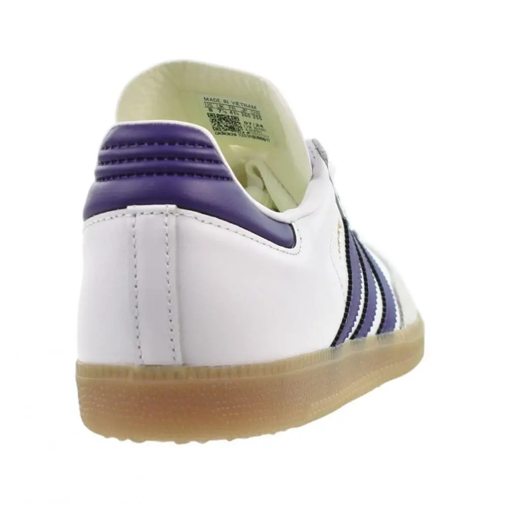 Adidas shoes - Cloud White/Purple/Gum 7