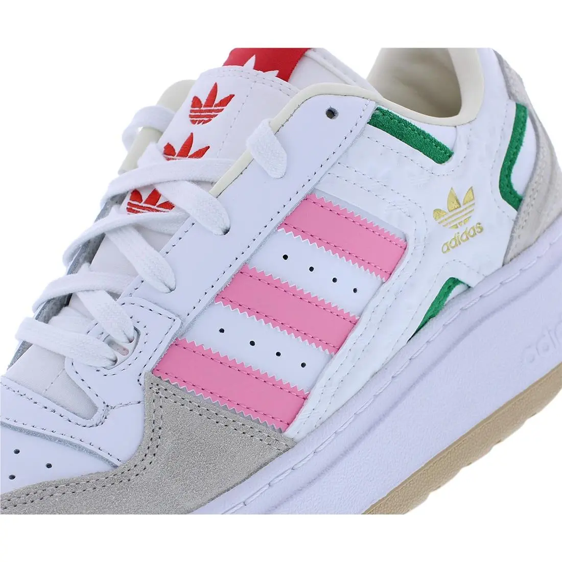 Adidas shoes - Cloud White/Bliss Pink/Green, Main: Multi-Colored 4