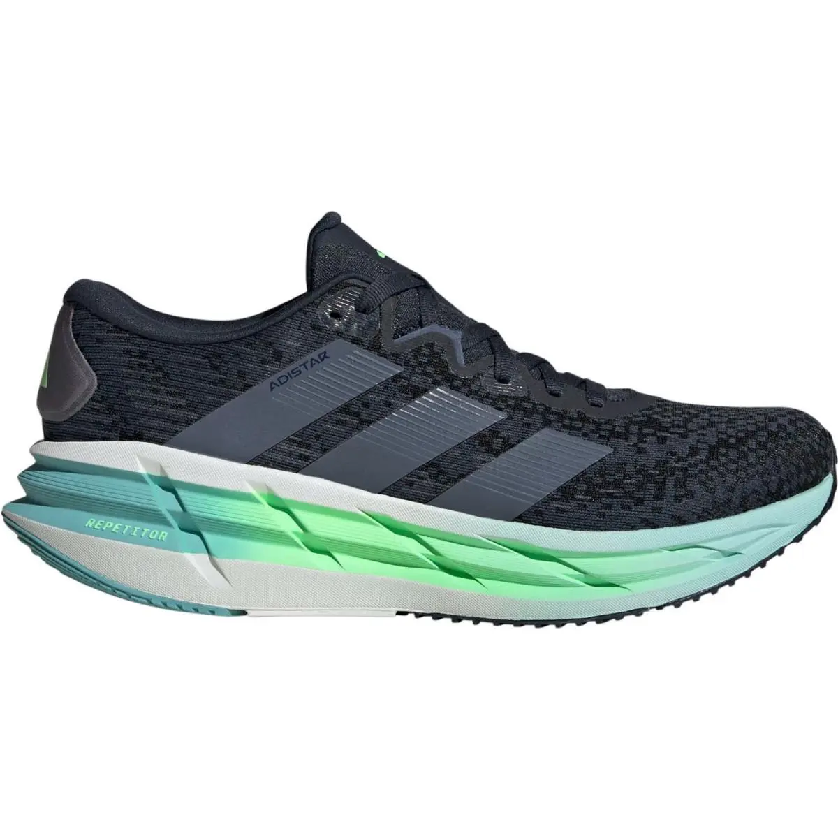 Adidas Mens Adistar 4 Halong Low Top Sneakers - Aurink / Prloin / Limbur - Aurora Ink/Preloved Ink/Lime Burst
