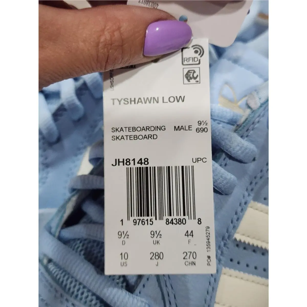 Adidas shoes - adidas Tyshawn Low - Tyshawn Low - JH8148 - Light Blue (UPC: 197615843754) 3