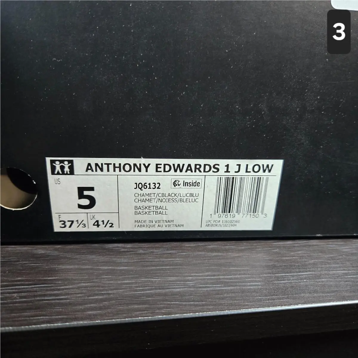 Adidas shoes - Adidas Anthony Edwards 1 J Low - JQ6132 - Brown 5