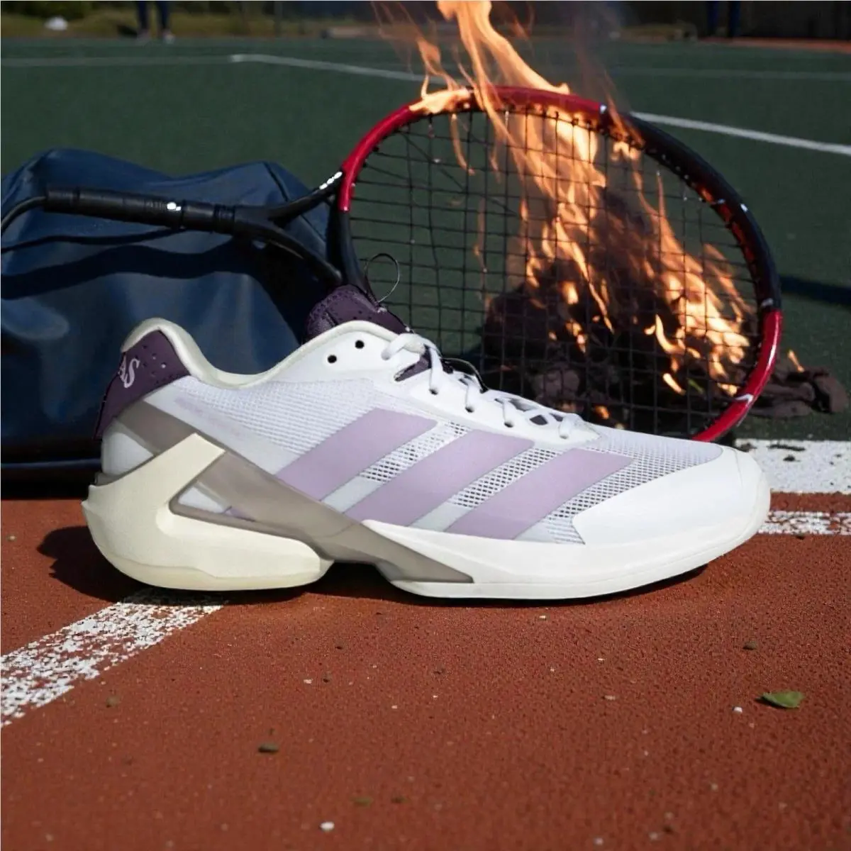 Adidas Women Adizero Ubersonic 5 Tennis Shoes JQ6351 Size 8.5