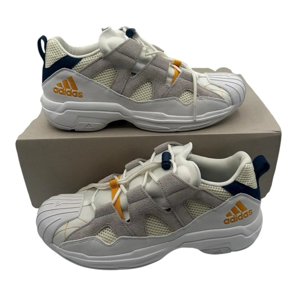 Adidas Consortium SS2G Workshop Shoes Mens Sz 9.5 White/granite/blue BC0698