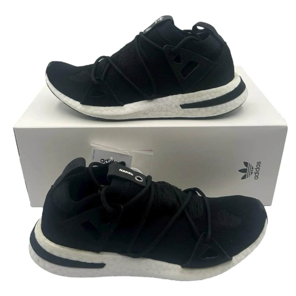 Adidas x Arkyn Core Naked Shoes Womens Sz 9.5 Black White Sneakers AC7669