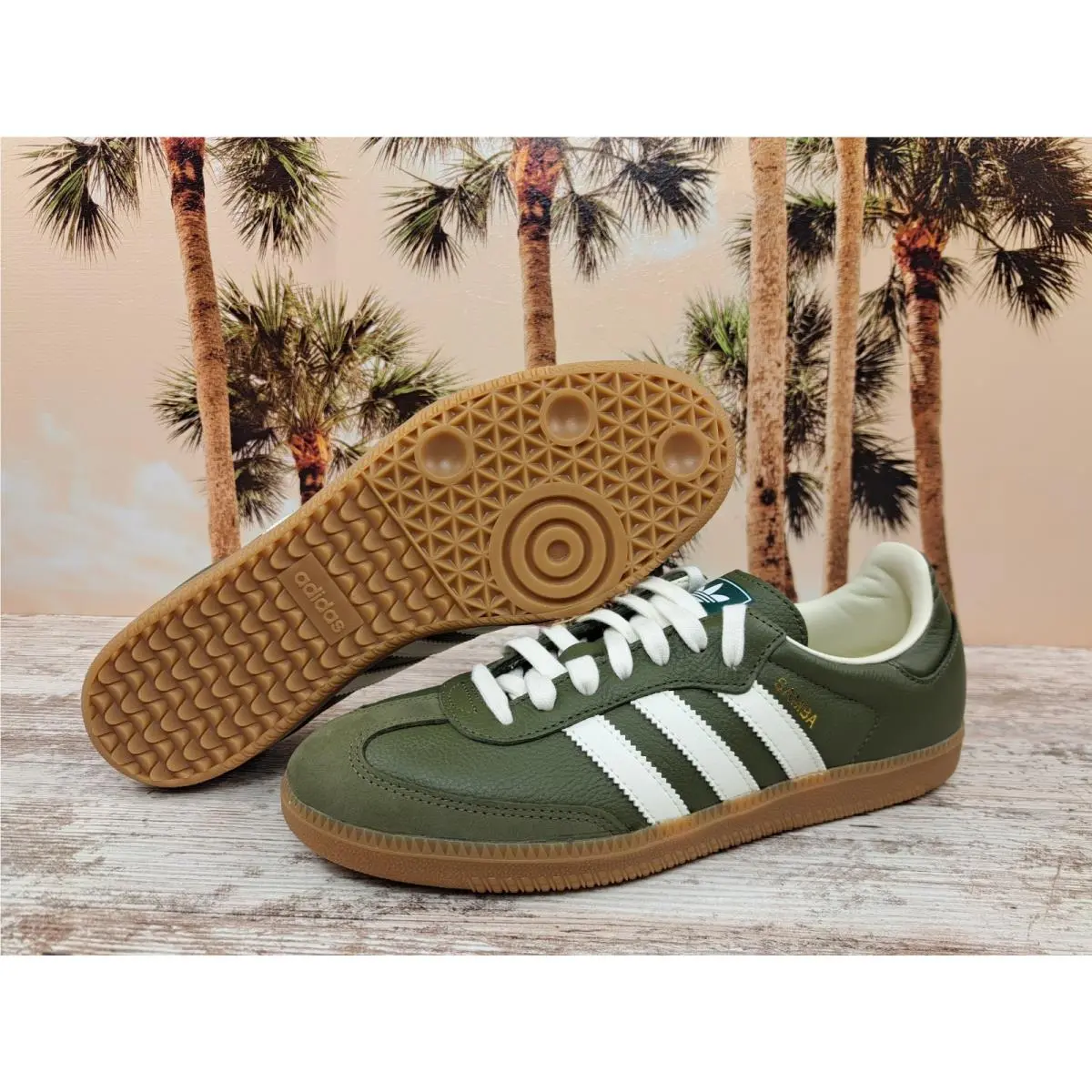 Adidas shoes - Adidas Samab OG - Samab - JR0890 - Medium Raw Khaki/Off White/Gum 6