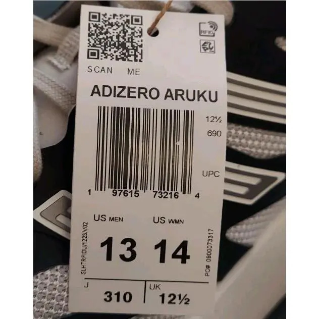 Adidas shoes - adidas Adizero Aruku - Adizero Aruku - JI3555 - Black (UPC: 197615732164) 6