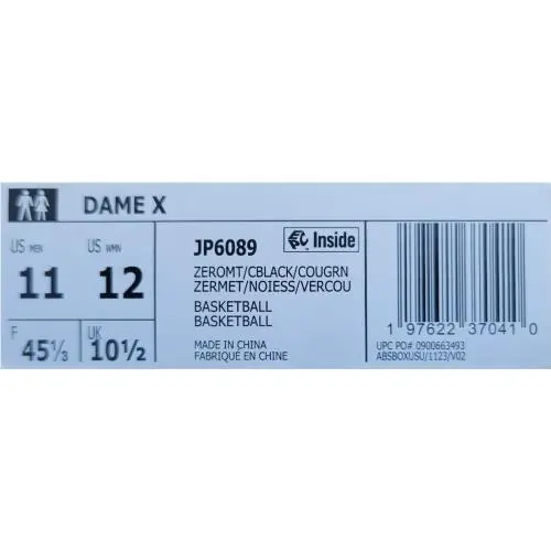 Adidas shoes - adidas Dame X - Dame - JP6089 - White 5