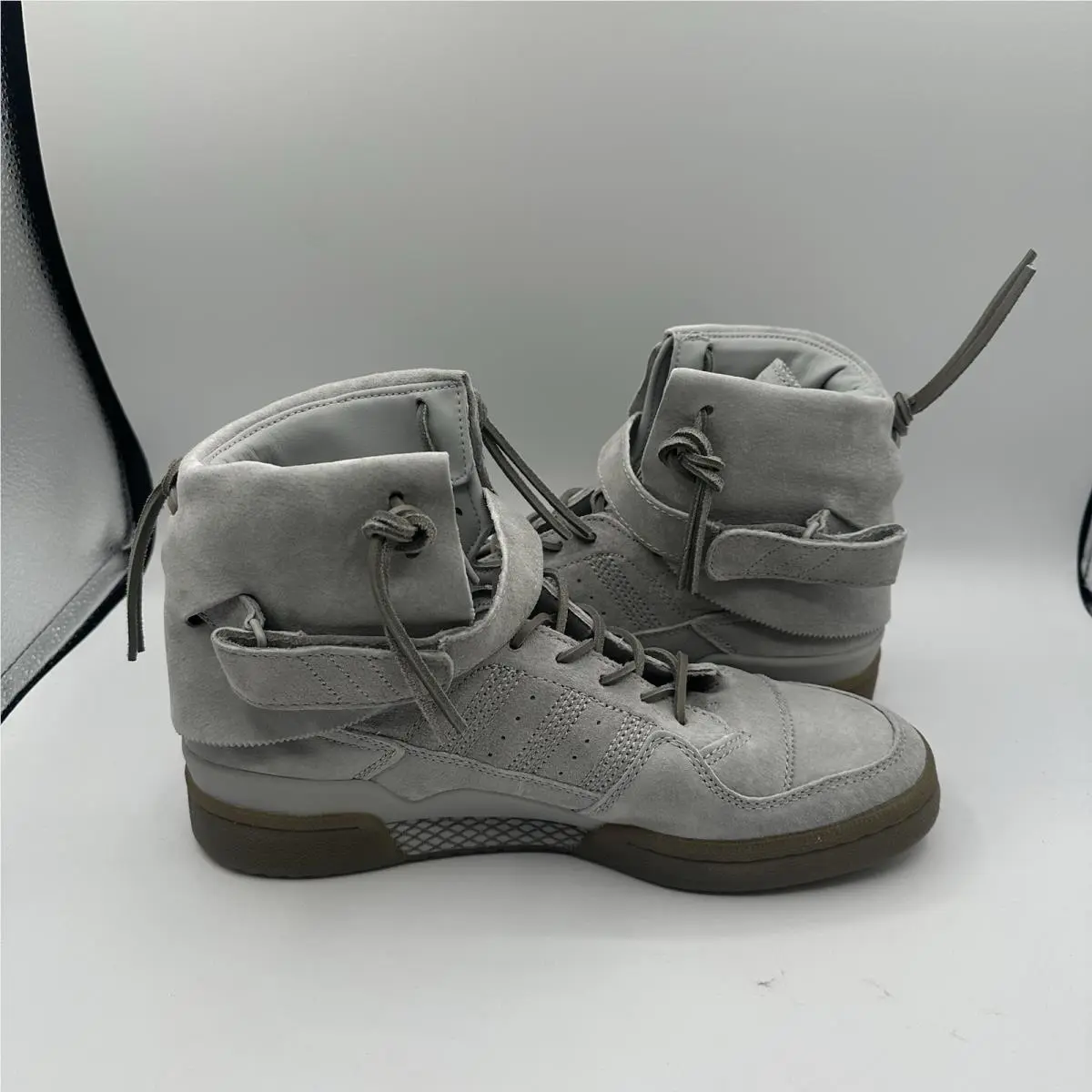 Adidas shoes - adidas Forum Hi Moc - Forum Moc - B27682 - Gray (UPC: 889767008166) 5