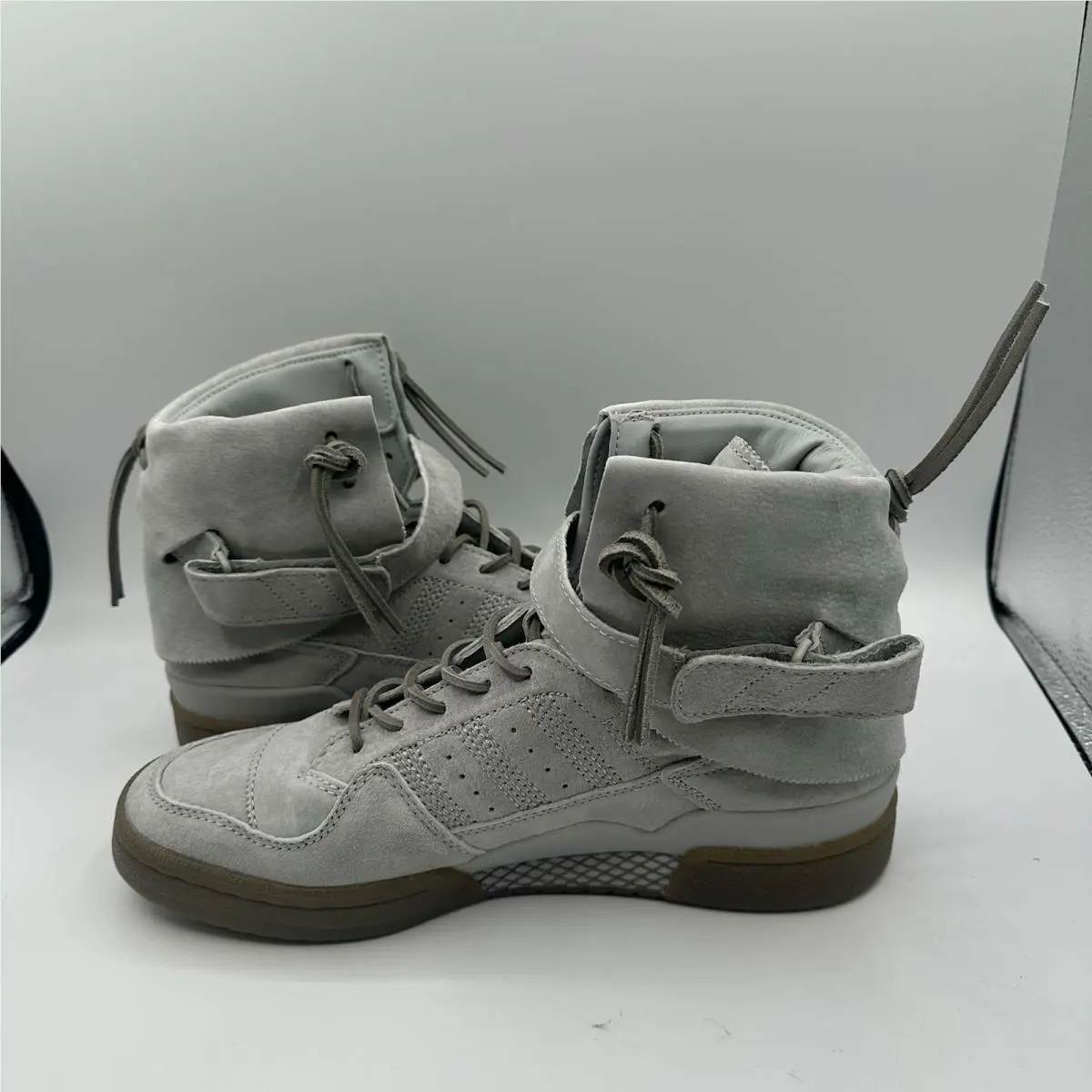 Adidas shoes - adidas Forum Hi Moc - Forum Moc - B27682 - Gray (UPC: 889767008166) 1