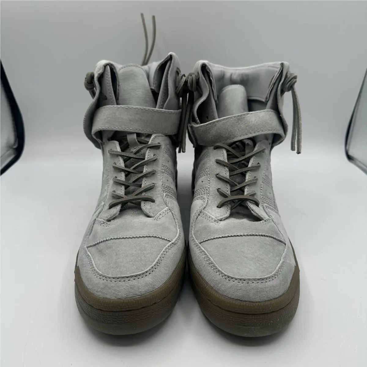 Adidas shoes - adidas Forum Hi Moc - Forum Moc - B27682 - Gray (UPC: 889767008166) 2