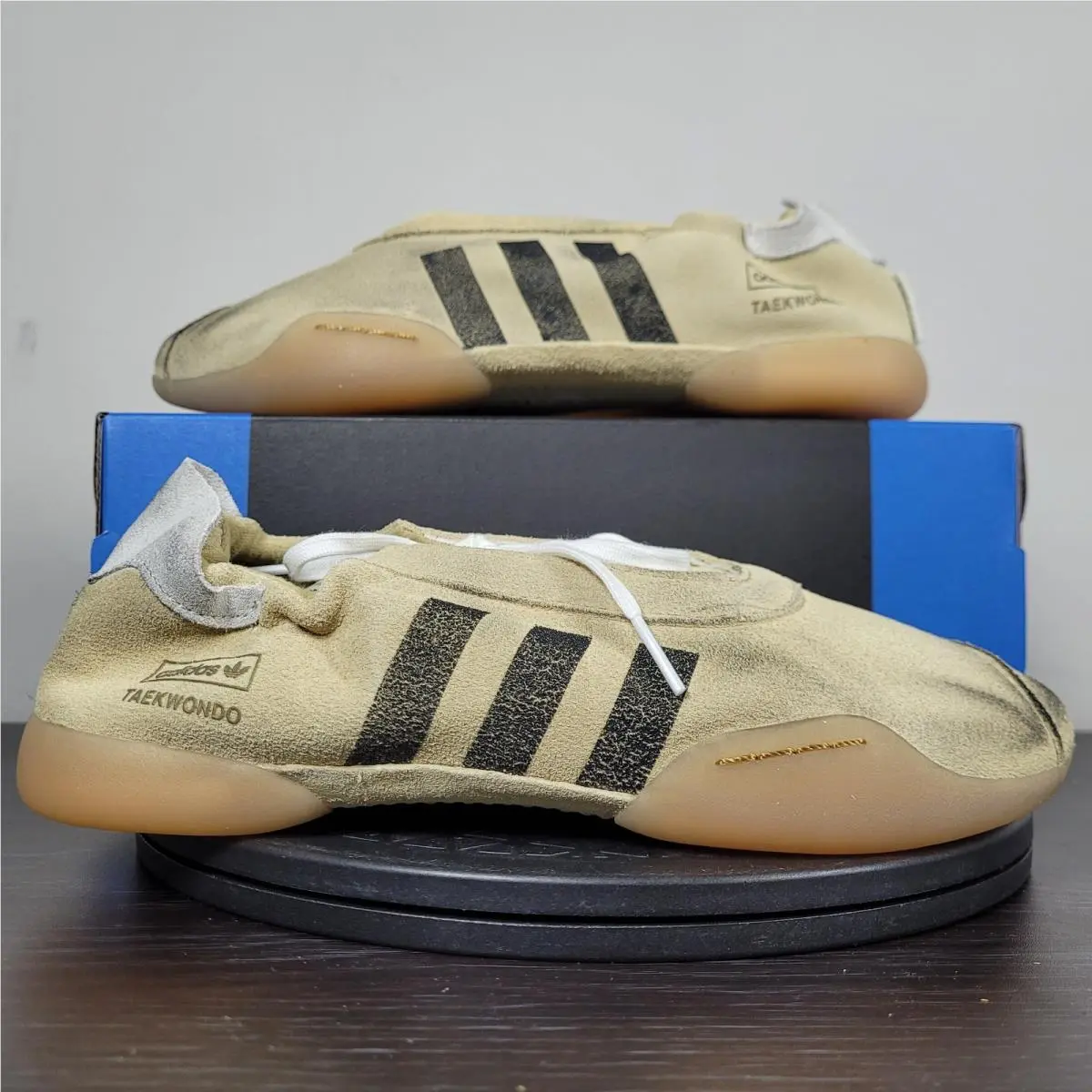 Adidas Taekwondo Mei W Sft Athletic Shoes Cream Black HP3516 Women`s Sz 7