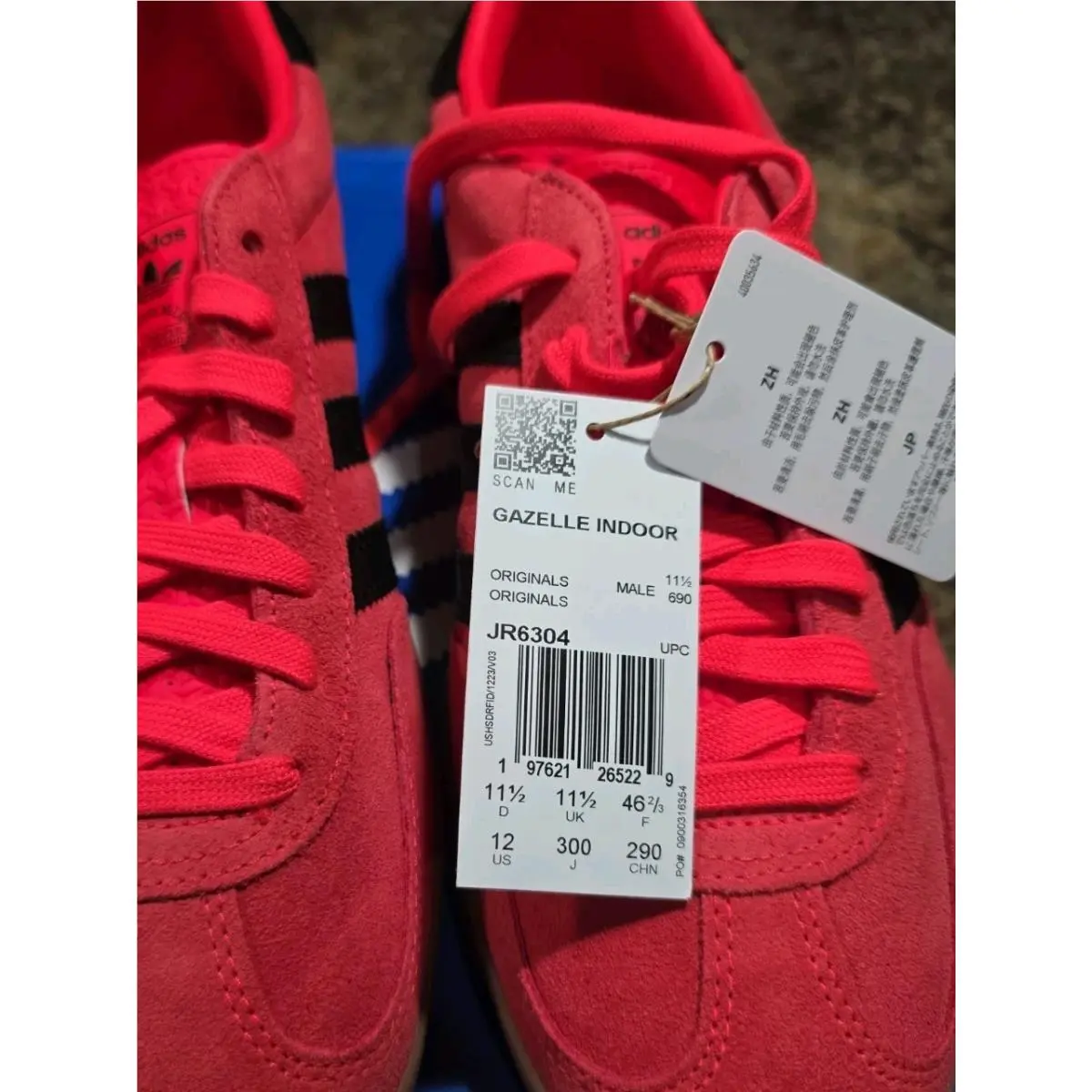 Adidas shoes - adidas Gazelle - Gazelle - JR6304 - Lucid Red, Black & Gold Metallic (UPC: 197621265229) 0