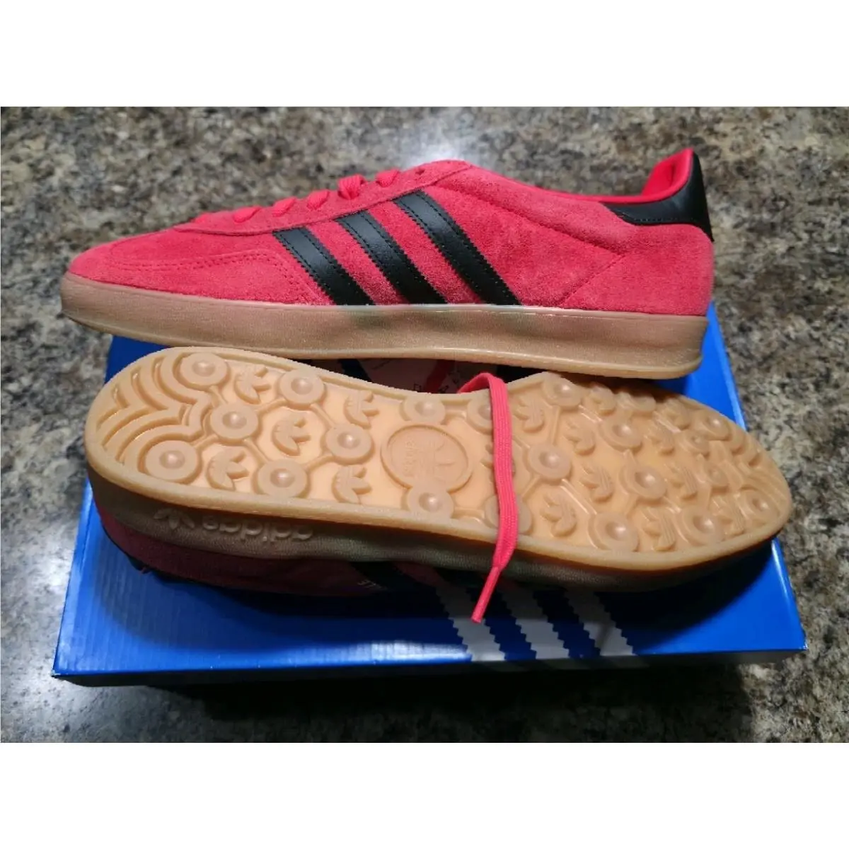 Adidas shoes - adidas Gazelle - Gazelle - JR6304 - Lucid Red, Black & Gold Metallic (UPC: 197621265229) 1