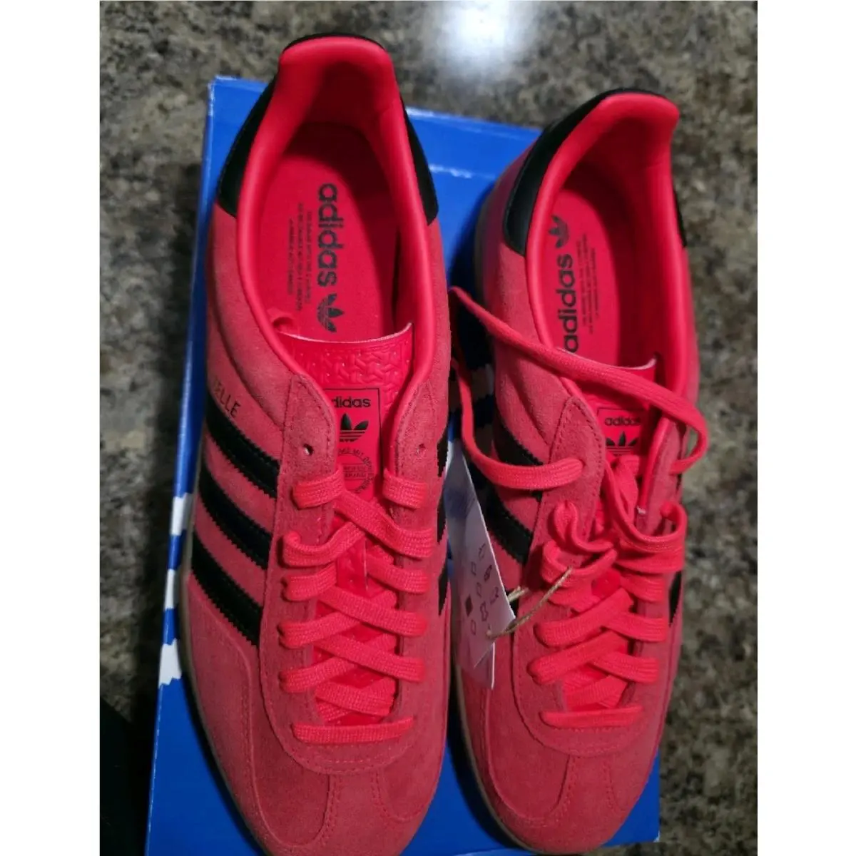Adidas shoes - adidas Gazelle - Gazelle - JR6304 - Lucid Red, Black & Gold Metallic (UPC: 197621265229) 5