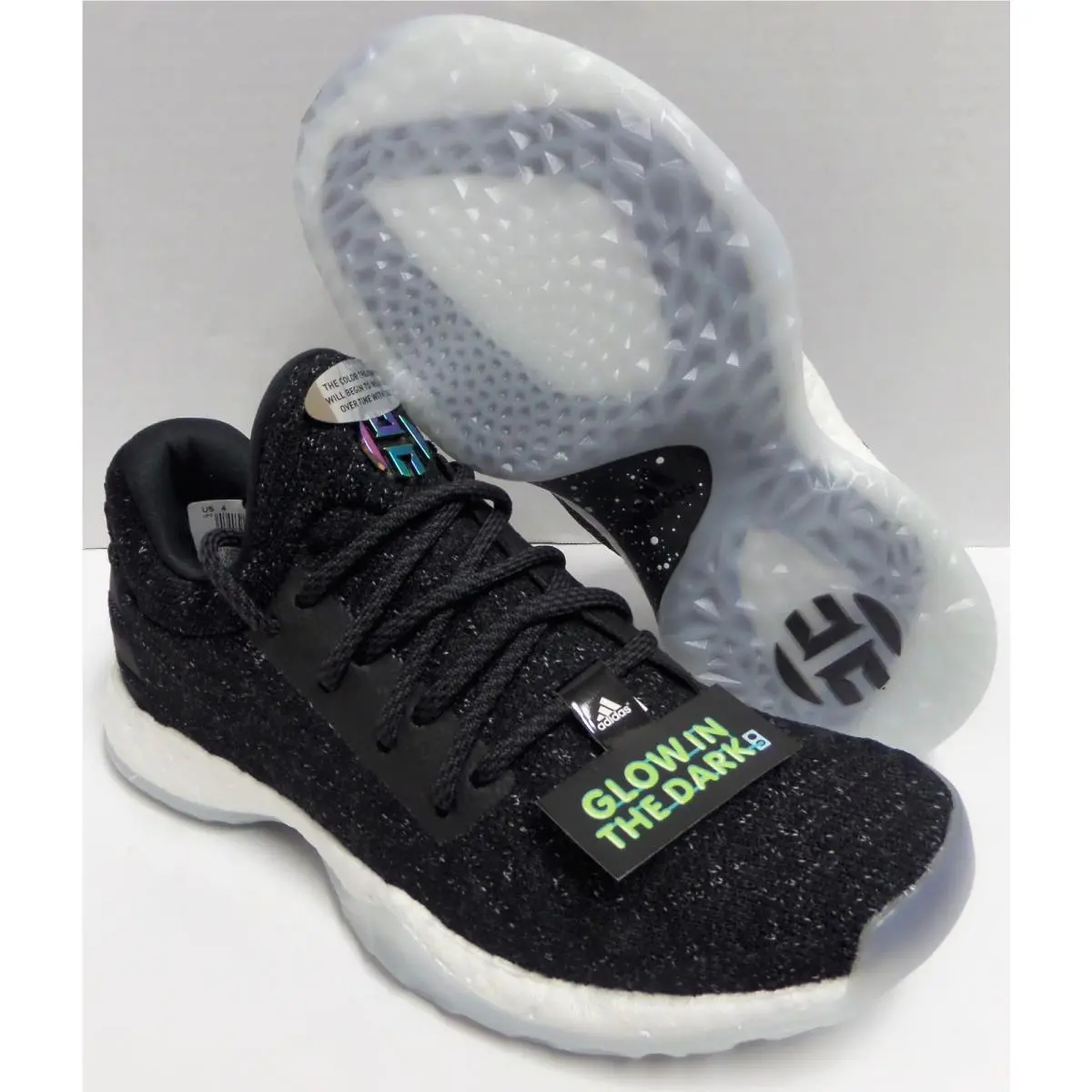 Adidas Harden Size 4 Vol 1 LS PK Primeknit Boost Night Life Glow Ultra CQ0188