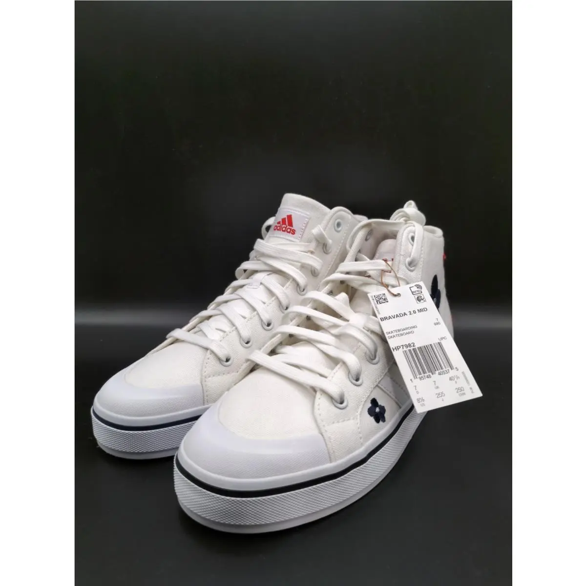 Adidas Bravada 2.0 Women`s Mid-top Lifestyle Shoes Size: 8.5 White