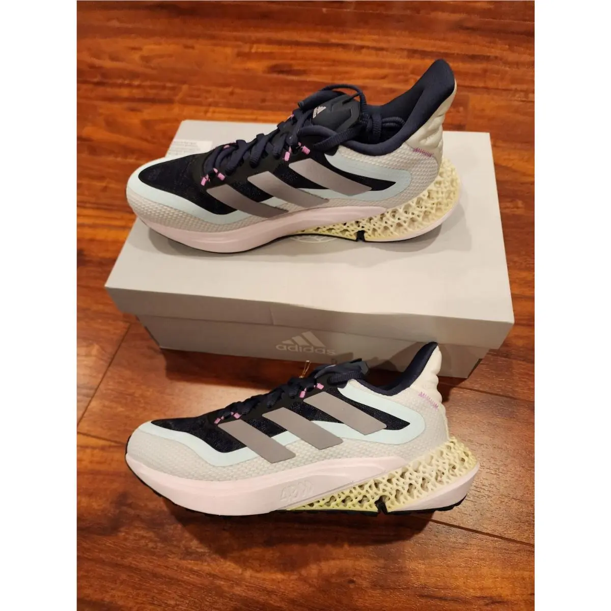 Adidas 4DFWD Pulse 2 Running Shoes Navy/purple/blue Women`s Size 7