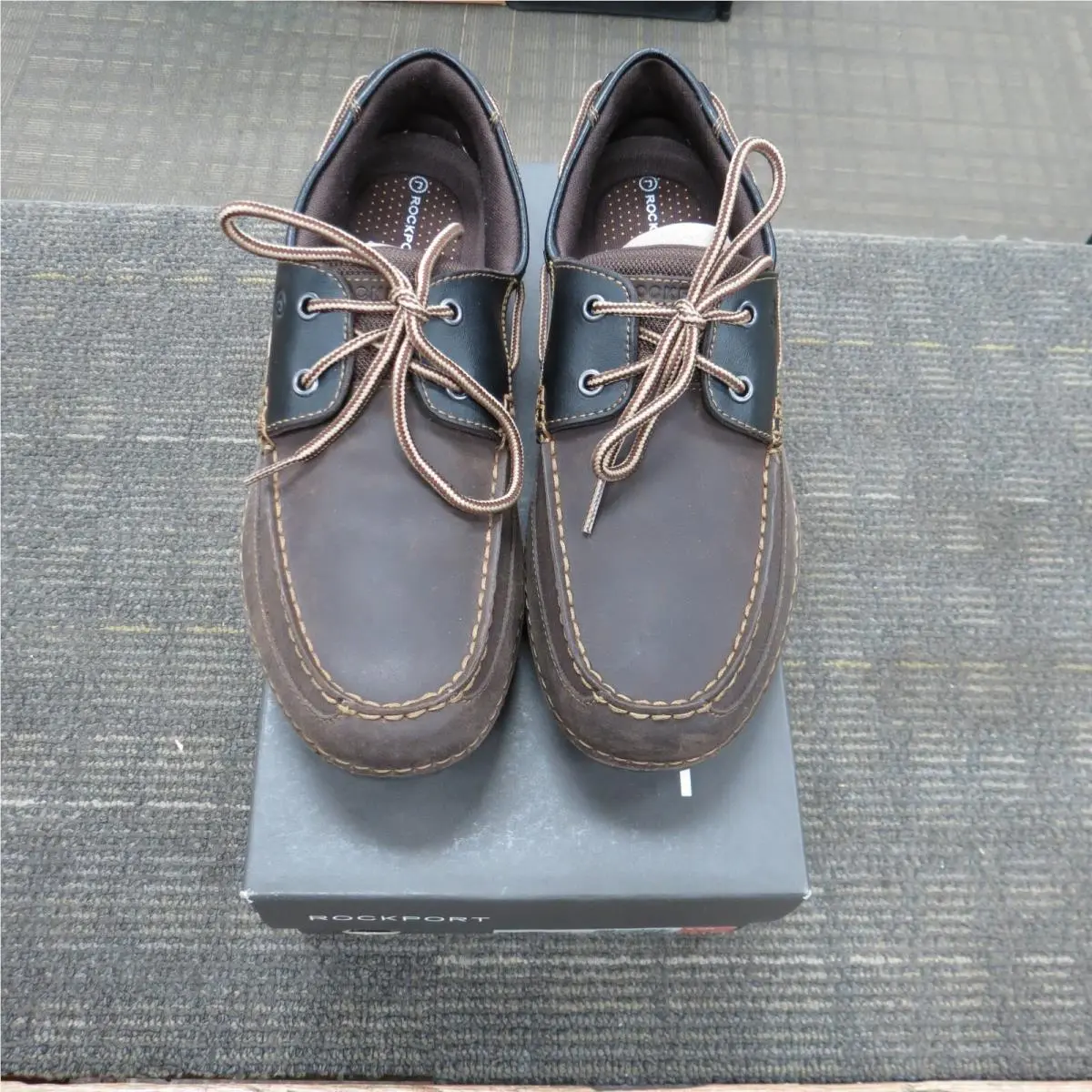 Rockport Adiprene BY Adidas K73052 Dark Brown/blk Size 9.5M Mens Shoes