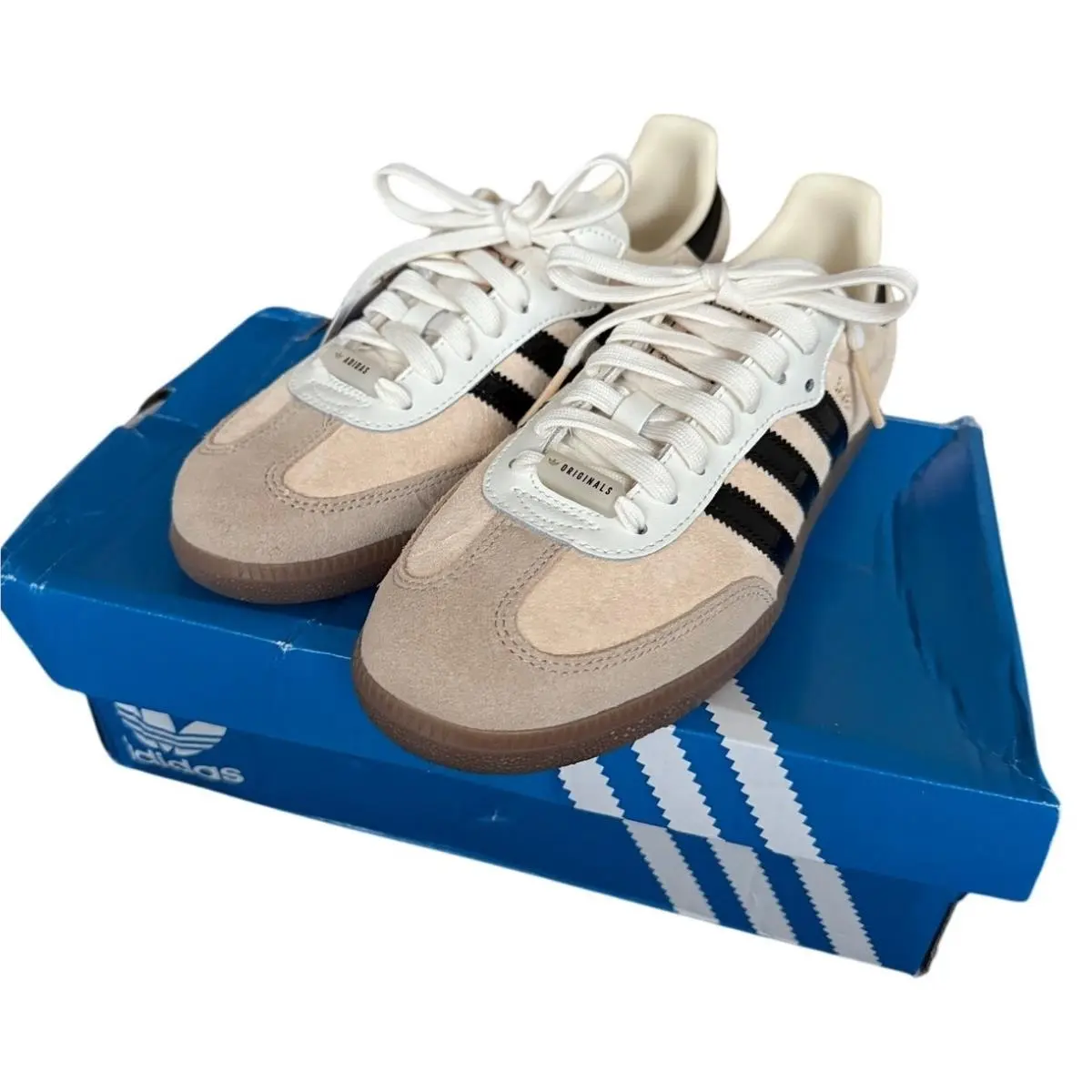Bubble Tea Taipei Boba Adidas Samba Taiwan Exclusive Beige/black Sneaker-6.5