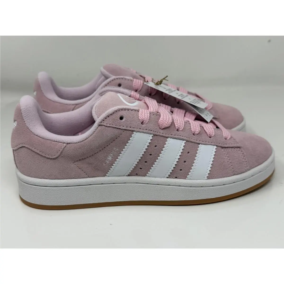 Size 7 Youth - Adidas Campus 00s Clear Pink Gum JH7840 No Box Lid