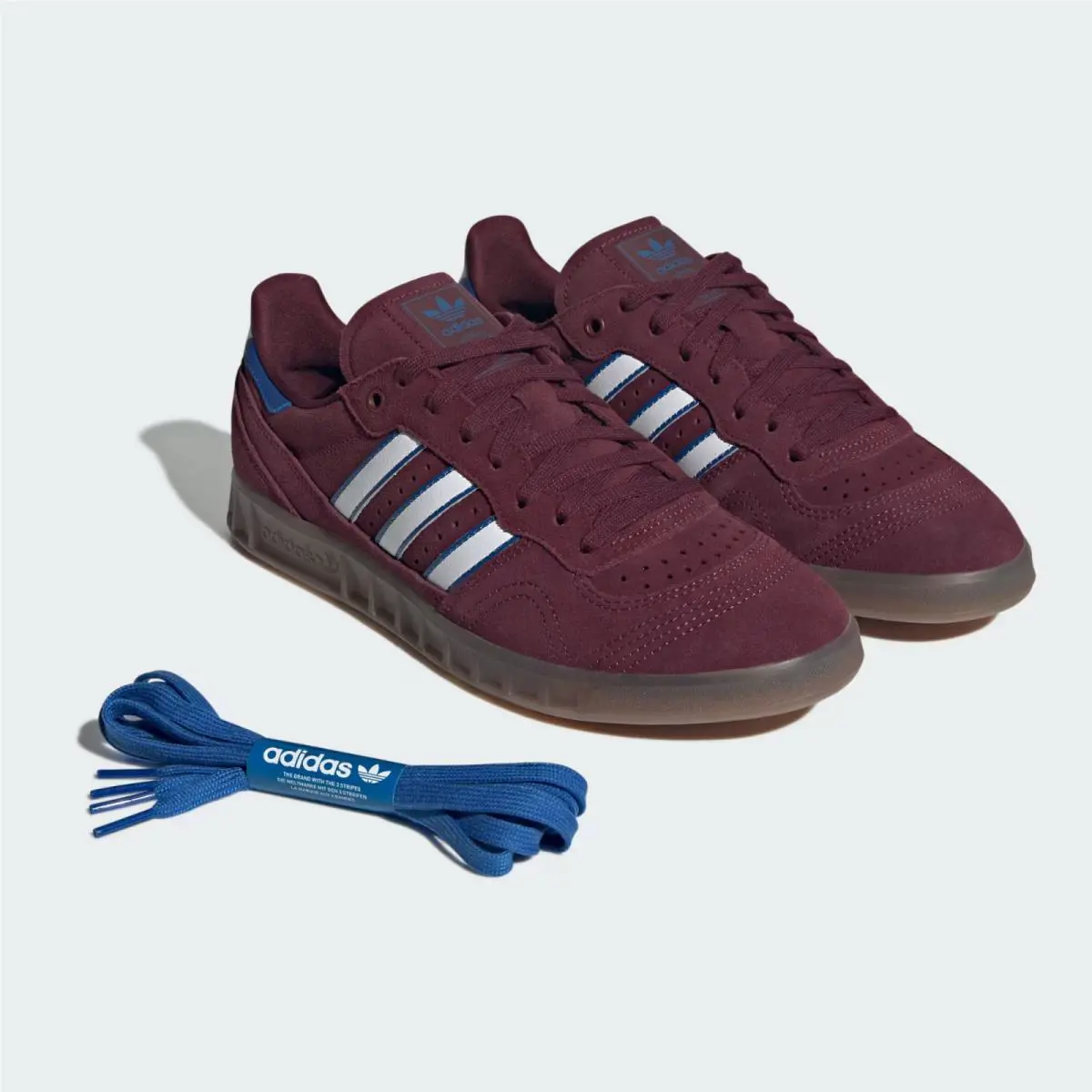 Adidas shoes - Adidas Originals Handball Top RM - JR3657 - Maroon / Cloud White / Blue 5