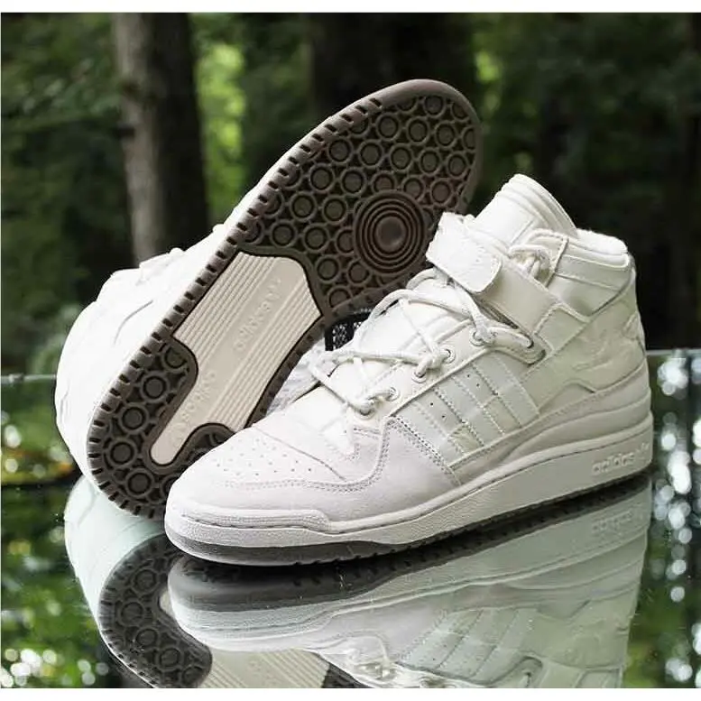 Adidas shoes - adidas Forum Mid - Forum Mid - GW2857 - White, Manufacturer: Alumina, Cream White, Gum (UPC: 195732616749) 3