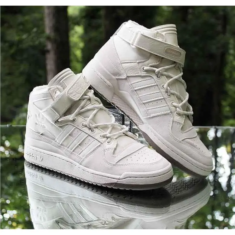 Adidas shoes - adidas Forum Mid - Forum Mid - GW2857 - White, Manufacturer: Alumina, Cream White, Gum (UPC: 195732616749) 4