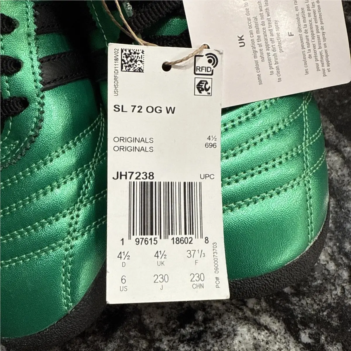 Adidas shoes - Adidas SL 72 OG W - JH7238 - Green (UPC: 0197615186028) 10
