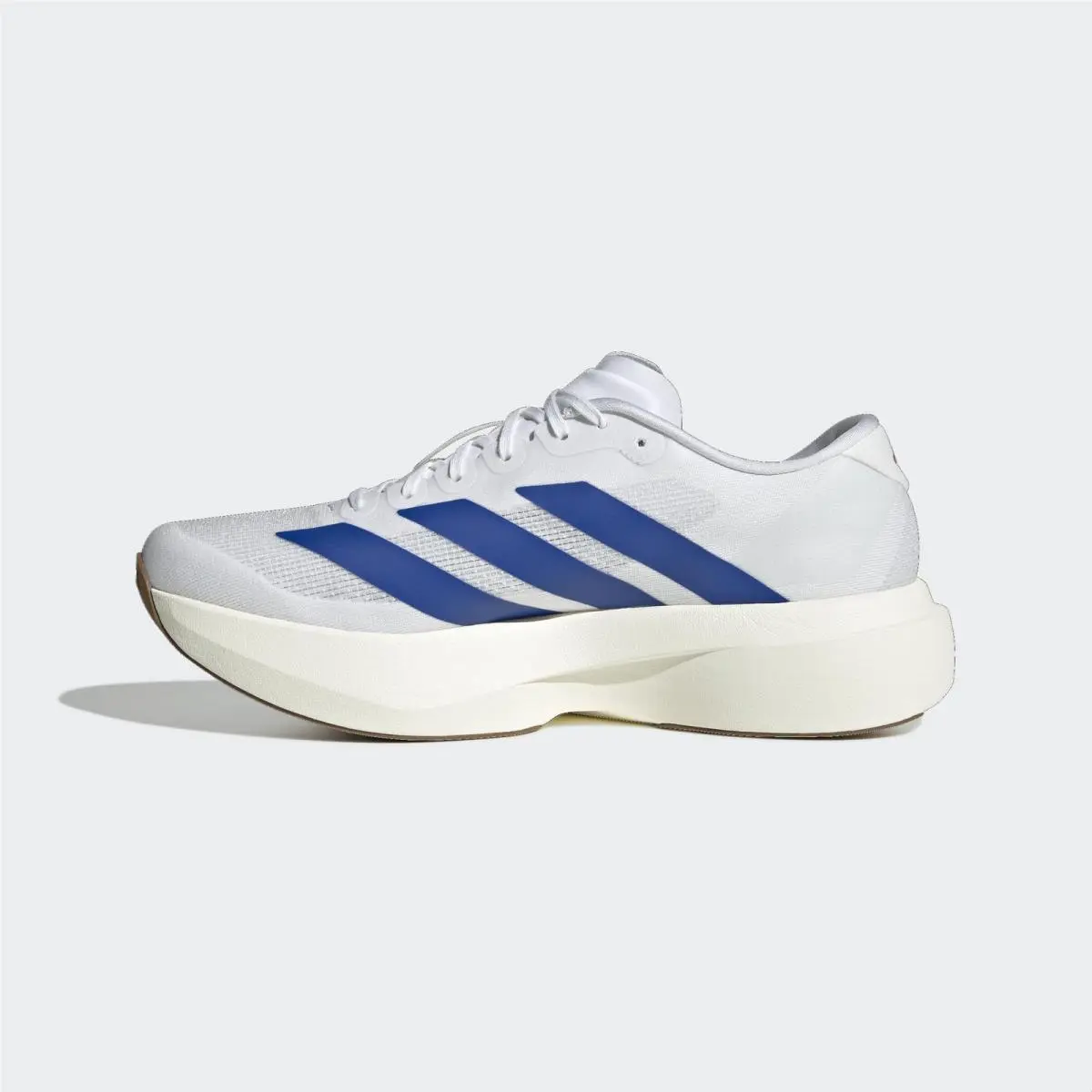 Men`s Adizero Evo SL Size 13 Running Shoes White Royal Blue JS4494 by Adidas