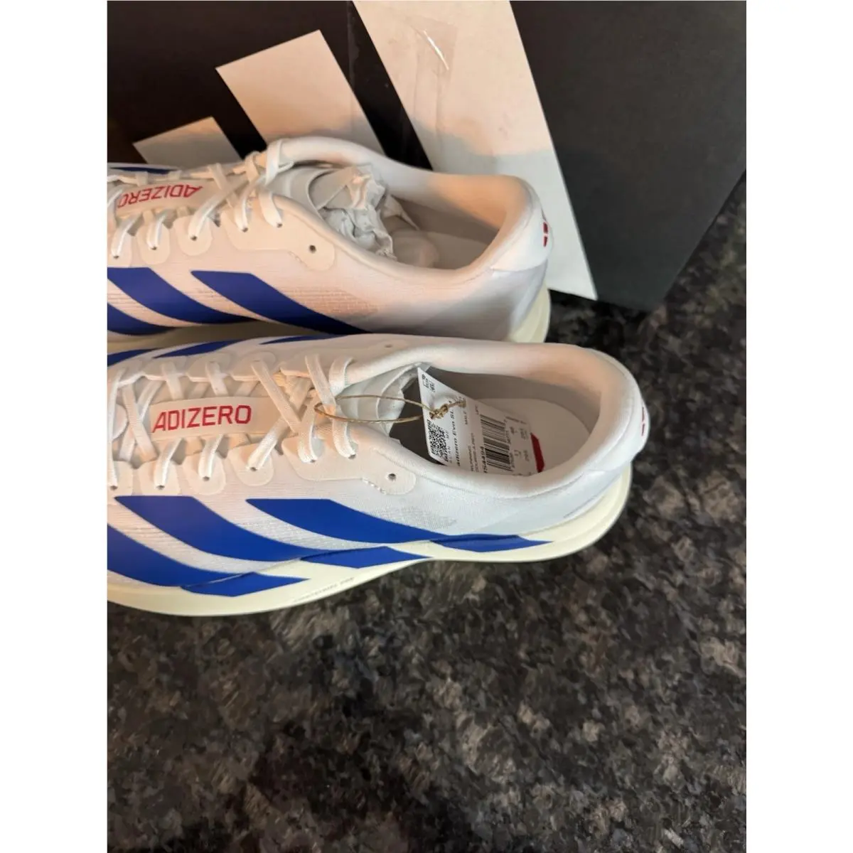 Adidas shoes - adidas Adizero - Adizero - JS4494 - White Blue 1