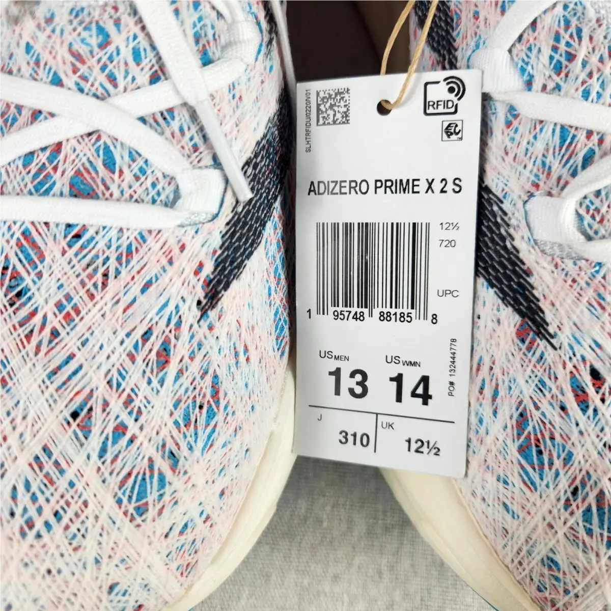 Adidas shoes - adidas Adizero Prime X - Adizero Prime - HP9709 - White, Manufacturer: Cloud White/Core Black/Lucid Cyan 7