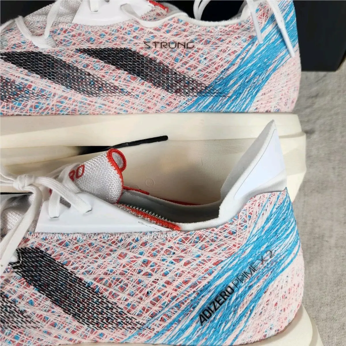 Adidas shoes - adidas Adizero Prime X - Adizero Prime - HP9709 - White, Manufacturer: Cloud White/Core Black/Lucid Cyan 10