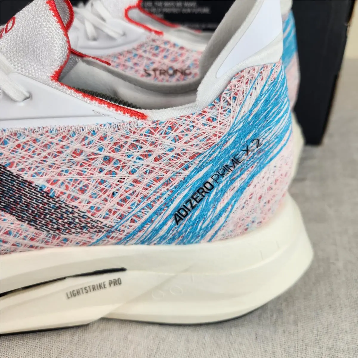 Adidas shoes - adidas Adizero Prime X - Adizero Prime - HP9709 - White, Manufacturer: Cloud White/Core Black/Lucid Cyan 3