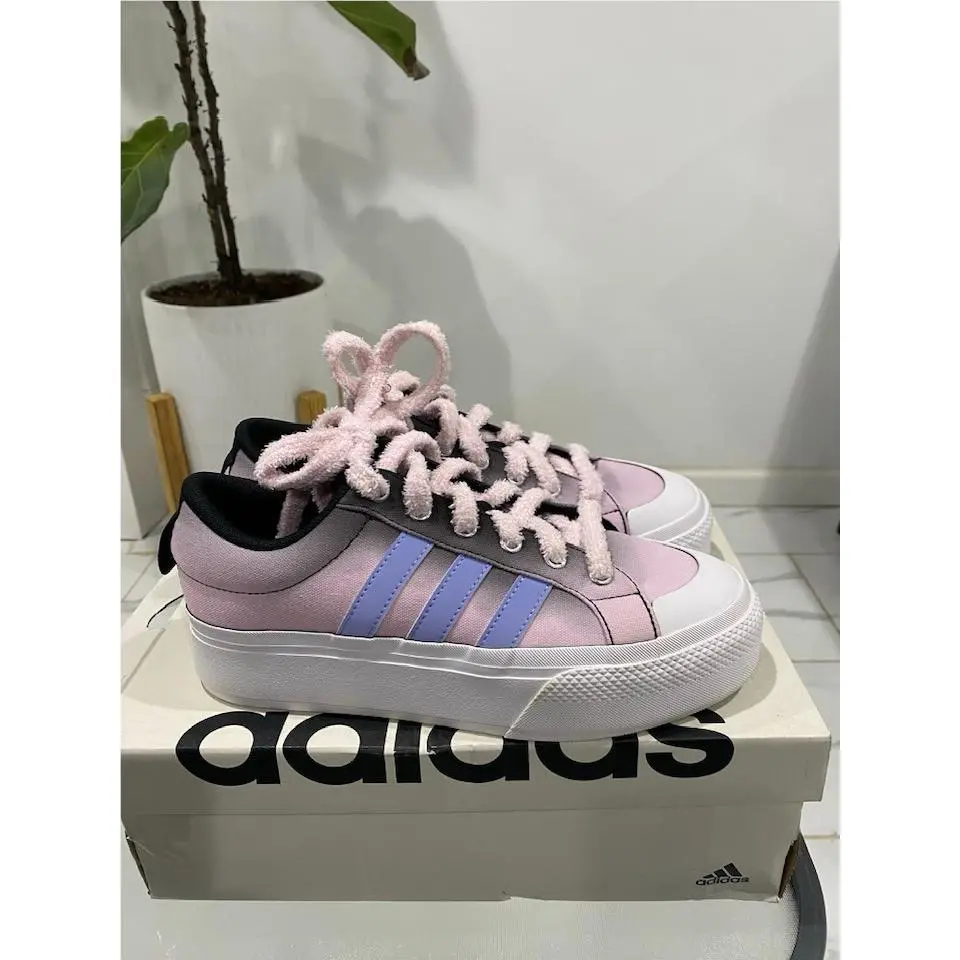 Adidas Women`s Bravada 2.0 Platform Sneaker Black/blue Spark Met./clear Pink 8