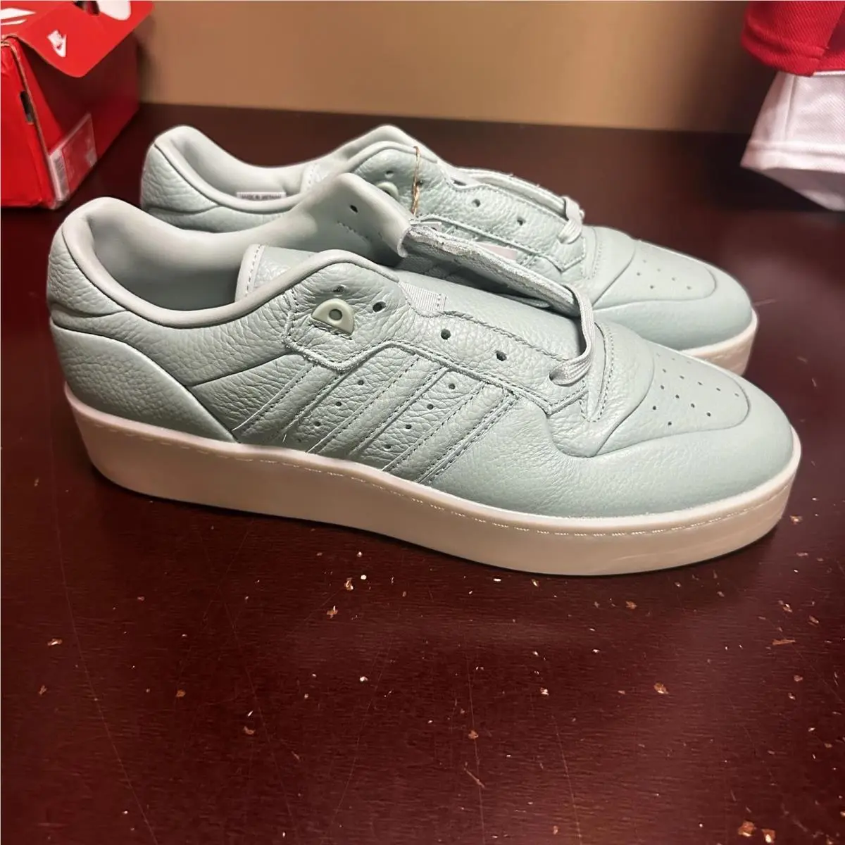 Adidas Rivalry Lux Low Sneakers Shoes Hazy Green/cream IF7185 US 12
