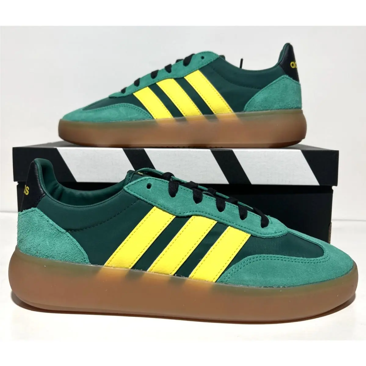 Adidas Barreda Decode Men’s Size 11 Athletic Casual Sneakers Green Yellow