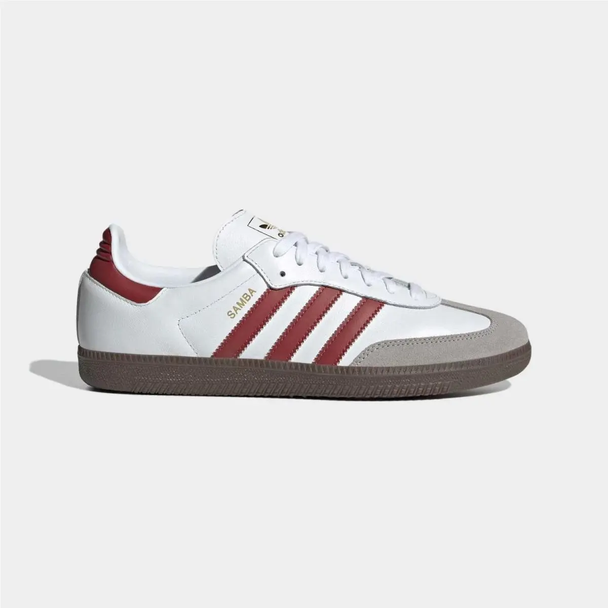 Adidas Mens Size 11 Samba OG White Preloved Ruby JH8798