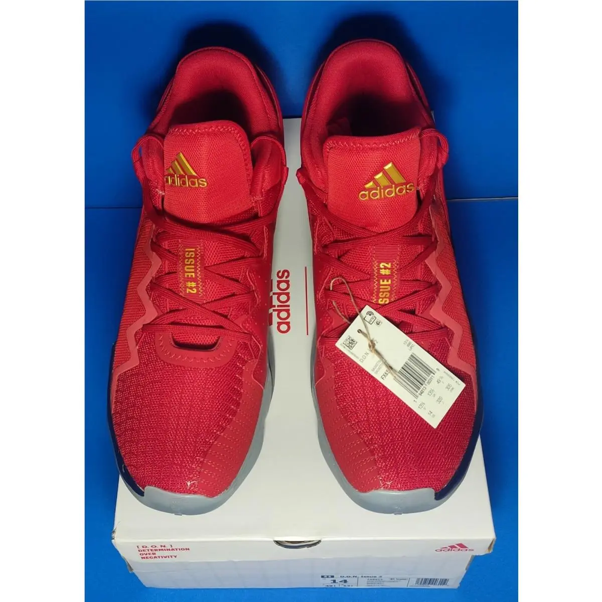 Adidas D.o.n. Issue 2 Marvel Spider-man FX6519 Basketball Shoes Men`s Red SZ 14