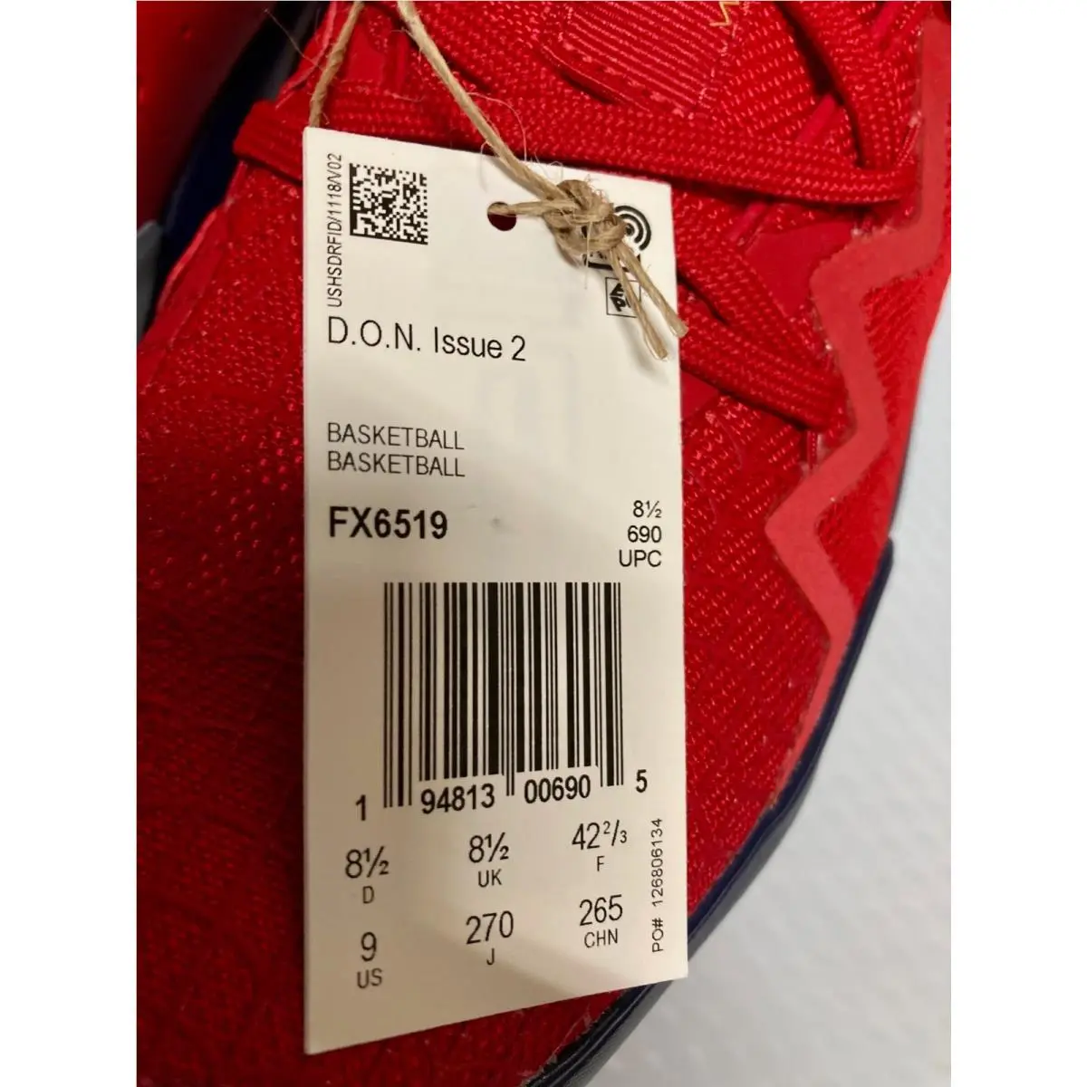 Adidas shoes - adidas D.O.N. Issue - Issue - FX6519 - Red, Manufacturer: Scarlett (UPC: 194813006813) 1